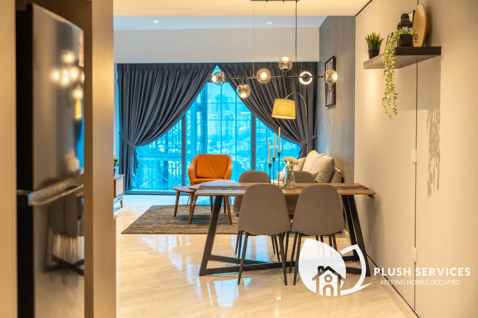 Eaton Residences Klcc By Plush 쿠알라룸푸르 객실 사진